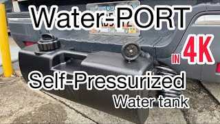 WaterPORT 38 Gallon Self Pressurized water Tank waterport hondaridgeline hondatruck 4k [upl. by Janeen]