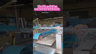 polishing machine for nless steel work table with sink flexible operate hairline polishing [upl. by Lohman244]