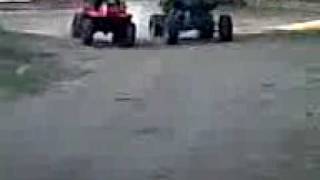 Kawasaki KFX 700 vs Honda TRX 200 Rio Bacobampo [upl. by Christyna489]