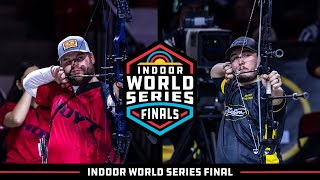 Mike Schloesser v James Lutz – compound men gold  2024 Indoor Archery World Series Finals [upl. by Latterll302]