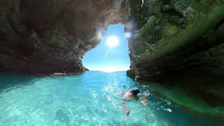 Höhlen Schwimmen Kroatien Pula  Premantura cave swimming croatia [upl. by Eolanda16]