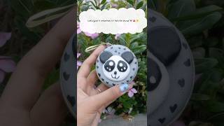 Panda coin purse 🐼 🪙 👛diycraft moulditclayart diy panda makeover [upl. by Ecaidnac259]