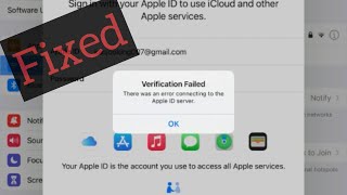 How To Fix Apple ID Not Sign In On iPad  verification Faild There Was An Error Connecting Fixed [upl. by Wolford935]