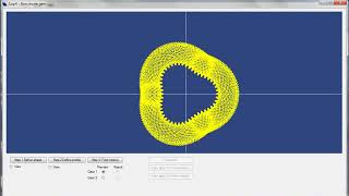 Noncircular gear generating software  Pair of gears [upl. by Sisxela]