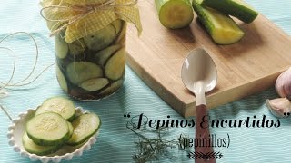 RECETA DE PEPINILLOS O PEPINOS ENCURTIDOS CASEROS [upl. by Adnahsed65]