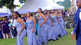 Lauben weds Joy in Matugga Kampala How The Bride Groom Maids amp Groomsmen Danced While Entering [upl. by Anilatac]