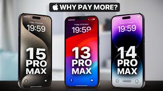 iPhone 15 Pro Max vs 14 Pro Max vs 13 Pro Max — The Biggest Problem You Should Know [upl. by Brie]