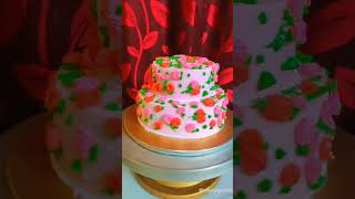 rosettes cake☺️cake cakedecorating birthdaycake trending ttendingvideo viralshorts [upl. by Philbin]