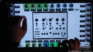 MP Midi controller using Bx Oberhausen Synthesizer [upl. by Lakim479]