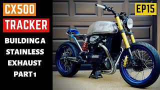 CX500 Build  Building A Stainless Exhaust System and NEW TOOL Unboxing  PT1 EP15 [upl. by Enyahc341]