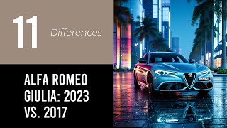 Alfa Romeo Giulia 2023 vs 2017 [upl. by Adine901]