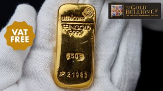 250g Umicore Cast Gold Bar I Buy Now [upl. by Aenert]