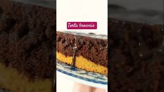 Torta brownie con sabor a chocolate y frambuesa [upl. by Vashtee948]