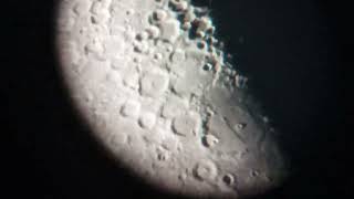 The Moon through the 76700mm Dobsonian 140x [upl. by Philip]