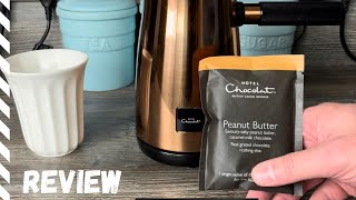 Hotel Chocolat Peanut Butter Hot Chocolate Sachet Review  Hotel Chocolat Velvetiser Sachet Reviews [upl. by Gerek]