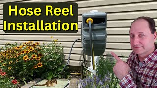 Garden Hose Reel Setup  Full Instructions [upl. by Reifnnej]