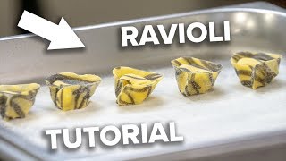 Twocolor RAVIOLI TUTORIAL of Chef Agnes Karrasch [upl. by Alyce]