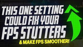 This ONE setting could FIX YOUR FPS Stuttering amp Make Games WAY SMOOTHER BIG UPDATE ✅ [upl. by Agnola]