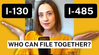 Who can file I130 and I485 AT THE SAME TIME  Petition for Alien Relative [upl. by Hazeefah]