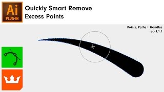 Quickly Smart Remove Excess Points in Illustrator Smart Remove Brush  VectorScribe [upl. by Torrance]