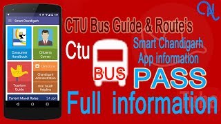 CTU Bus Guide amp All routes  Smart Chandigarh App Citizen Centric Info  By AN one [upl. by Letsou]