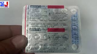 Amitryn 10mg Tablet  Amitriptyline Hydrochloride 10mg tablet  Amitryn 10mg tablet use Review Hindi [upl. by Nancee]