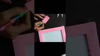 Beautiful Photo Frame Craft ideasNew style easy and beautiful homemadediyshortsshortvideo 💝 [upl. by Krahmer851]