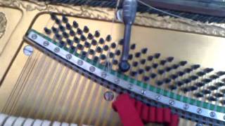 Tuning heavily out of tune piano  stimmen eines stark verstimmten Klavieres [upl. by Yajiv]