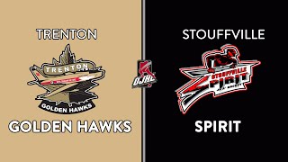 OJHL Highlights  Round 1 Game 2  Trenton Golden Hawks VS Stouffville Spirit  March 10 2024 [upl. by Cailean]