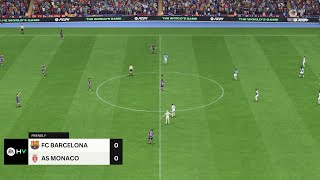 Barcelona vs AS Monaco 12082024 Club Friendlies EA FC 24 [upl. by Ettecul182]