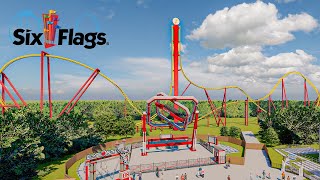 SIX FLAGS All 2024 Additions NEW Rides Roller Coasters Experiences [upl. by Aciret812]