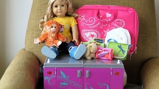 How To Travel With Your American Girl Doll  Two Night Hotel Vacation Stay [upl. by Cyrillus]