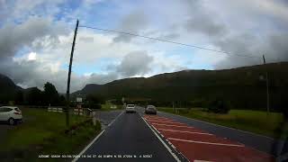 Questionable overtake by Audi W16 TAM by Loch Fyne Restaurant Cairndow Argyll Scotland 3824 [upl. by Denny135]