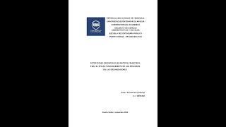 ESTRATEGIAS DE GESTIÓN FINANCIERA PARA EL EFICAZ FUNCIONAMIENTO DE LOS PROCESOS ORGANIZACIONALES [upl. by Brodie]