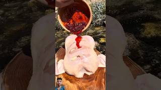 Chicken outdoorcooking food chicken trending youtubeshorts shorts shortvideo viralvideo [upl. by Bree]