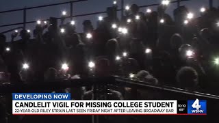 Candlelit vigil held for missing college student [upl. by Esli561]