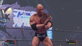 The Rock PEOPLE ELBOWS Edge  WWE 2K23 [upl. by Latihs]