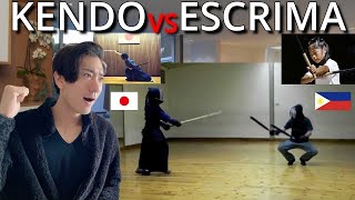 JAPANESE KARATE GUY REACTION  ESCRIMA VS KENDO [upl. by Parthenia]