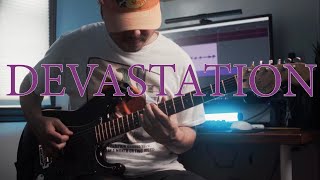 BeartoothDevastation Live Guitar CoverJam beartooth metal [upl. by Eemia604]