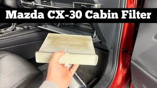 How To Replace 2020  2023 Mazda CX30 Cabin Air filter  Change Replacement CX30 Filter Location [upl. by Lubba]