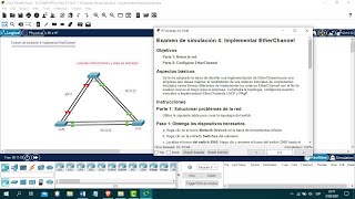 641 Packet Tracer  Implement Etherchannel  Ethernet channel implementation cisco 2023 [upl. by Eeslek]