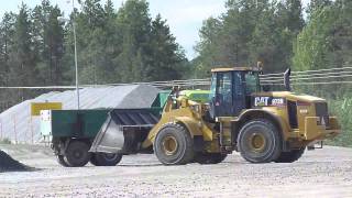 CAT 972H Loading gravel [upl. by Limay552]