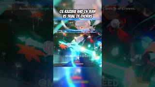 C6 KAZUHA AND C4 JEAN VS TRIAL OF THORNS  genshinimpact kazuha jean [upl. by Iddet]