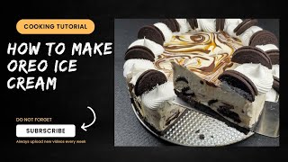 مستحيل تشترى ايس كريم الأوريو بعد هذه الوصفه بثلاث مكونات فقطEasy homemade oreo ice cream [upl. by Tessy]