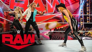 Becky Lynch will tear apart Trish Stratus inside the Steel Cage Raw highlights Aug 21 2023 [upl. by Cummins]