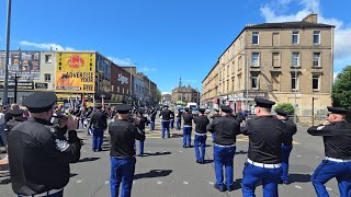 Camlachie Loyal Star Flute Band at their parade 8thJune 2024 [upl. by Ereynihc]