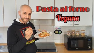 Pasta al forno vegana  con ragù di tempeh e piselli fatto in casa besciamella e formaggio vegetale [upl. by Gardy]