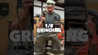 Sharpen Your Chainsaw with a Side Grinder under 60 Seconds [upl. by Lillis127]