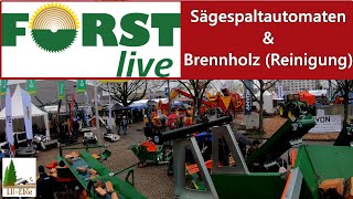 FORST LIVE 2023  Schwerpunkt Sägespaltautomaten amp Brennholz Reinigung [upl. by Angelique]