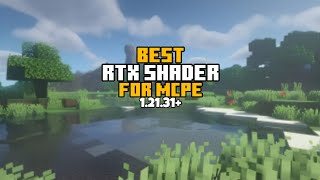 Best Shaders For MCPE 12131  RTX Shaders For Minecraft Pe 121 🔥 [upl. by Udale]